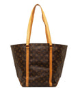 Brown LV Monogram Sac Shopping Tote Bag