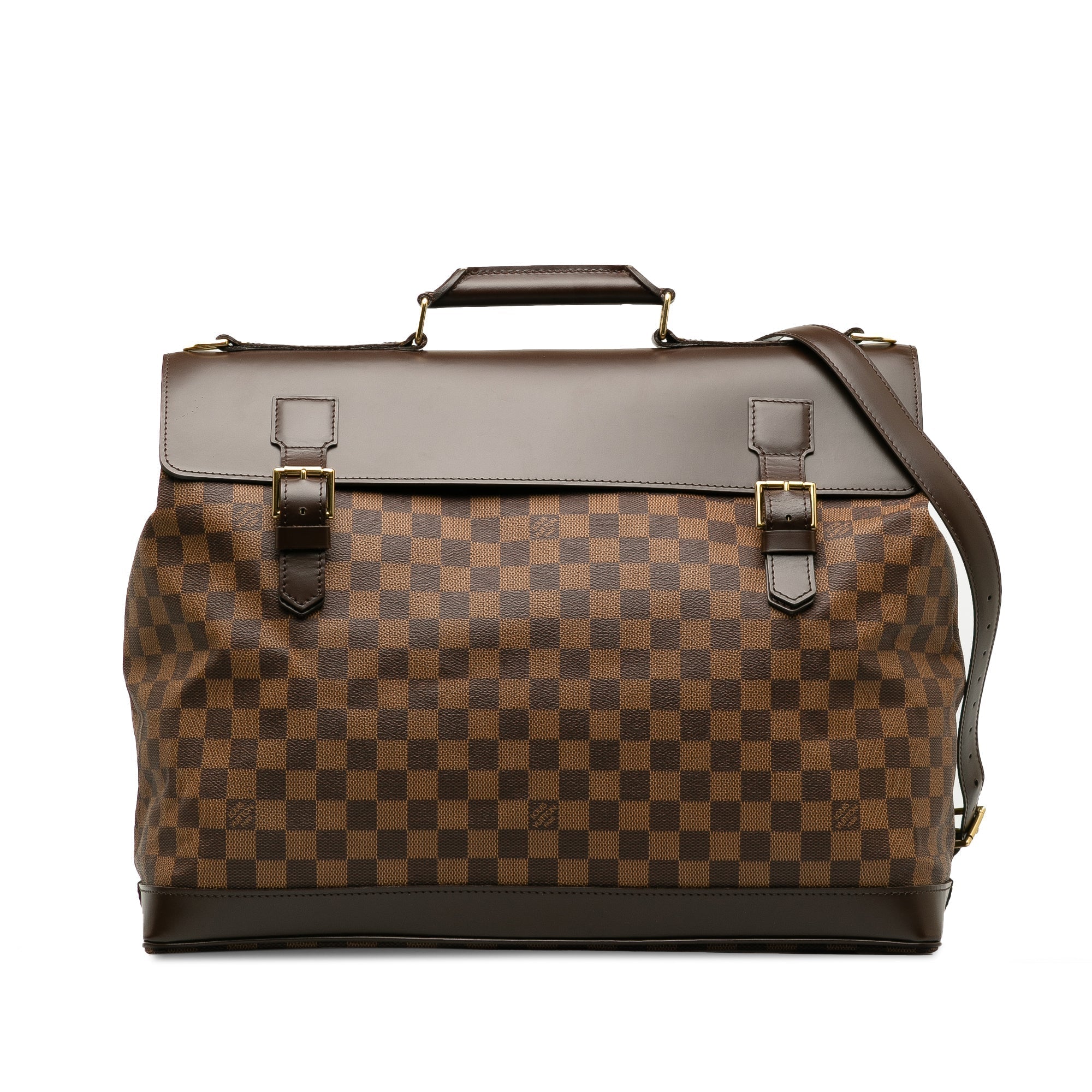 Brown LV Damier Ebene West End PM Travel Bag