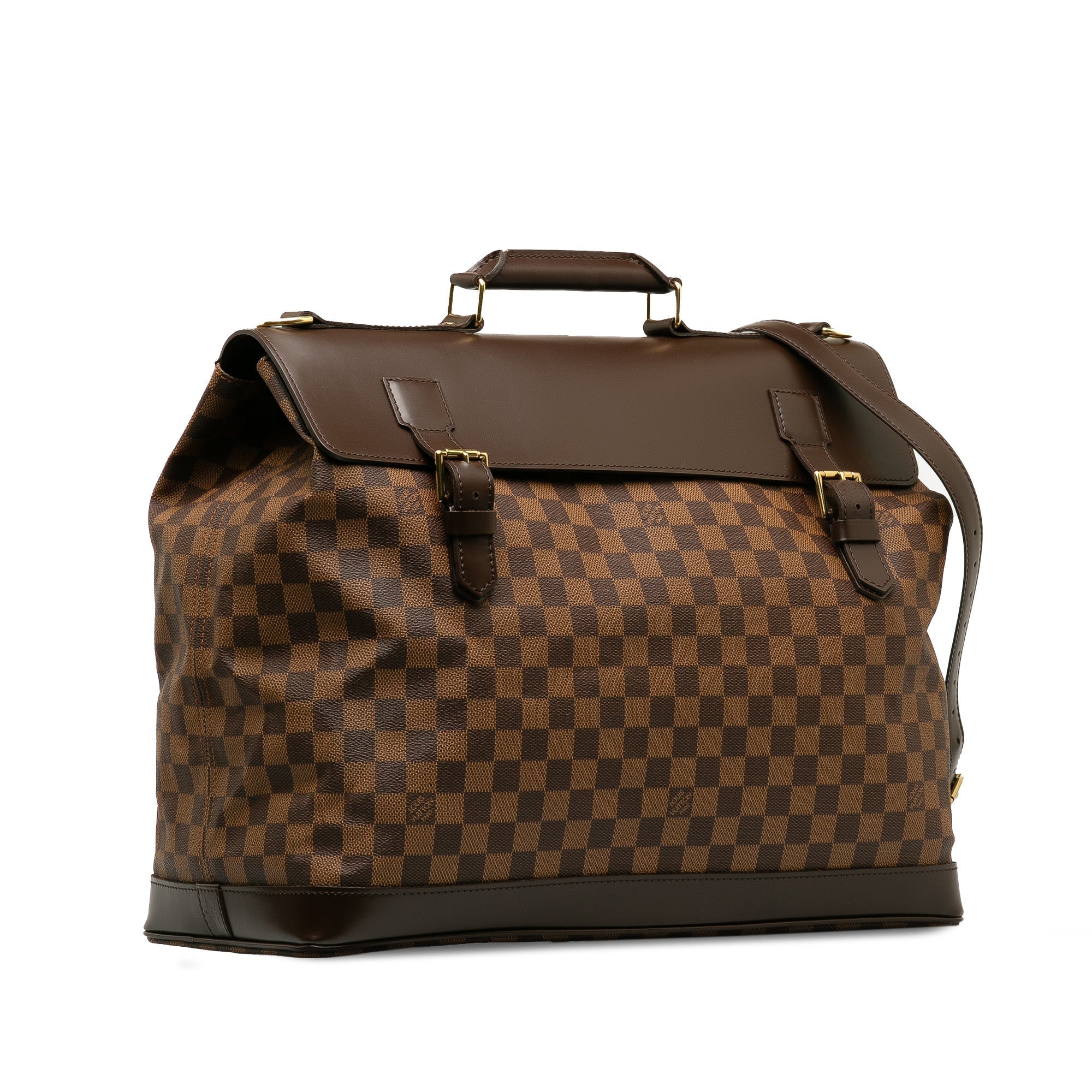 Brown LV Damier Ebene West End PM Travel Bag