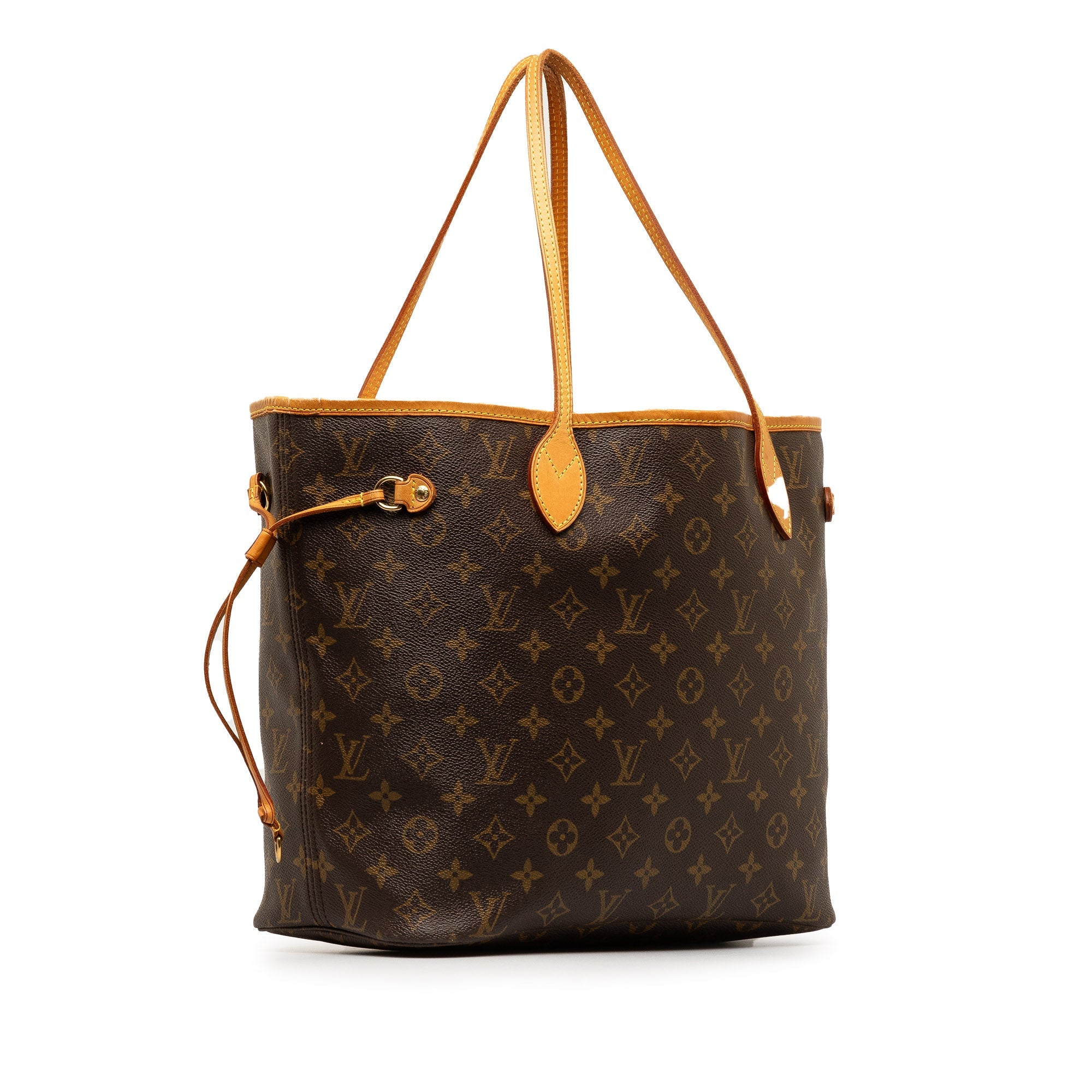 Brown LV Monogram Neverfull MM Tote Bag