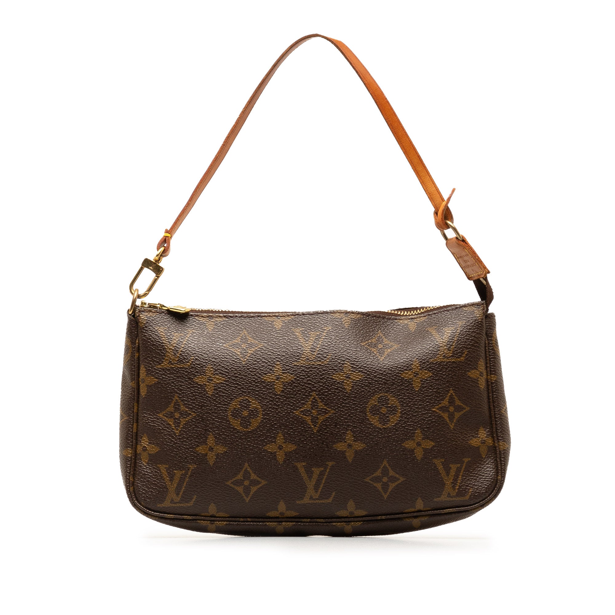 Brown LV Monogram Pochette Accessoires Shoulder Bag