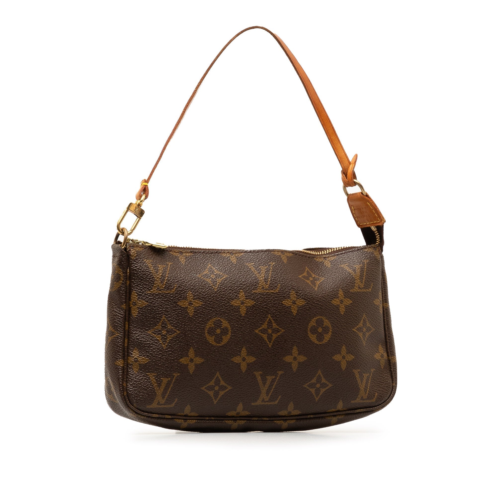 Brown LV Monogram Pochette Accessoires Shoulder Bag