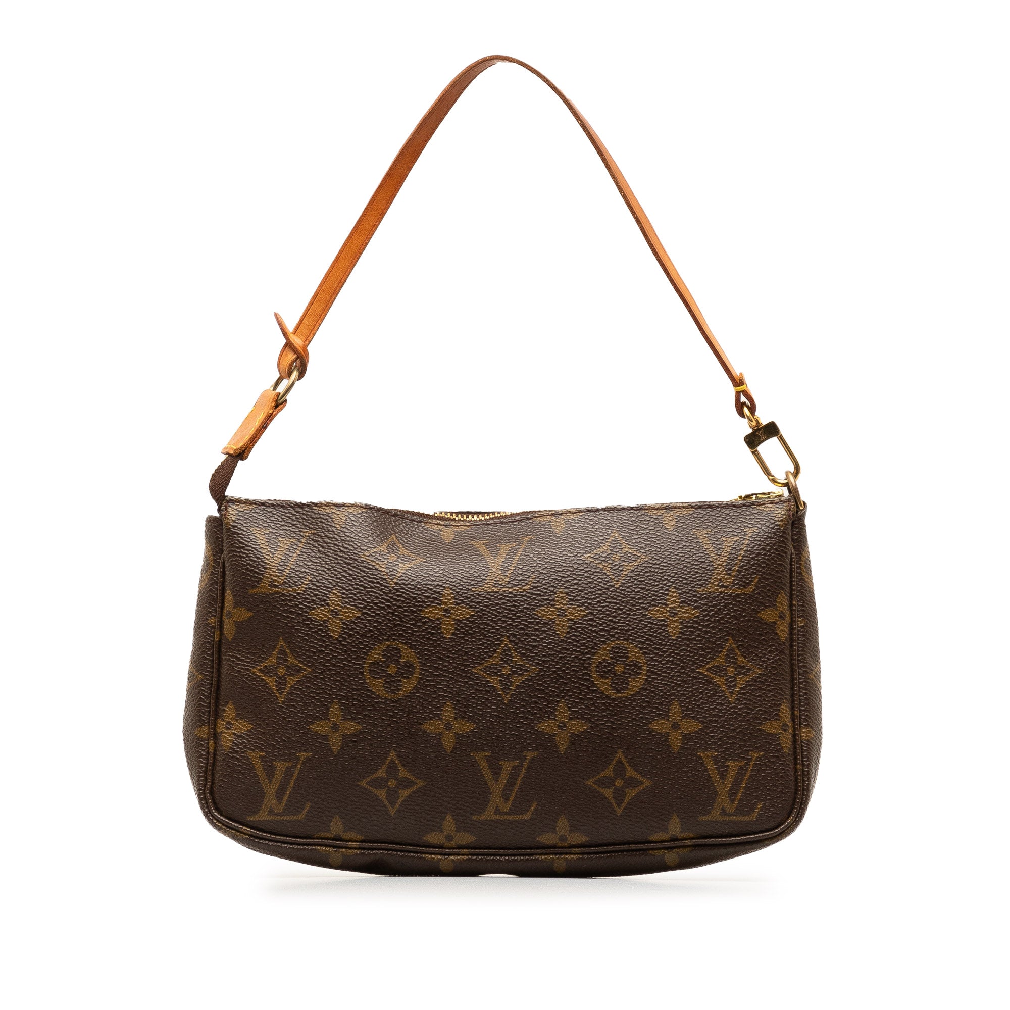 Brown LV Monogram Pochette Accessoires Shoulder Bag