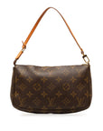 Brown LV Monogram Pochette Accessoires Shoulder Bag