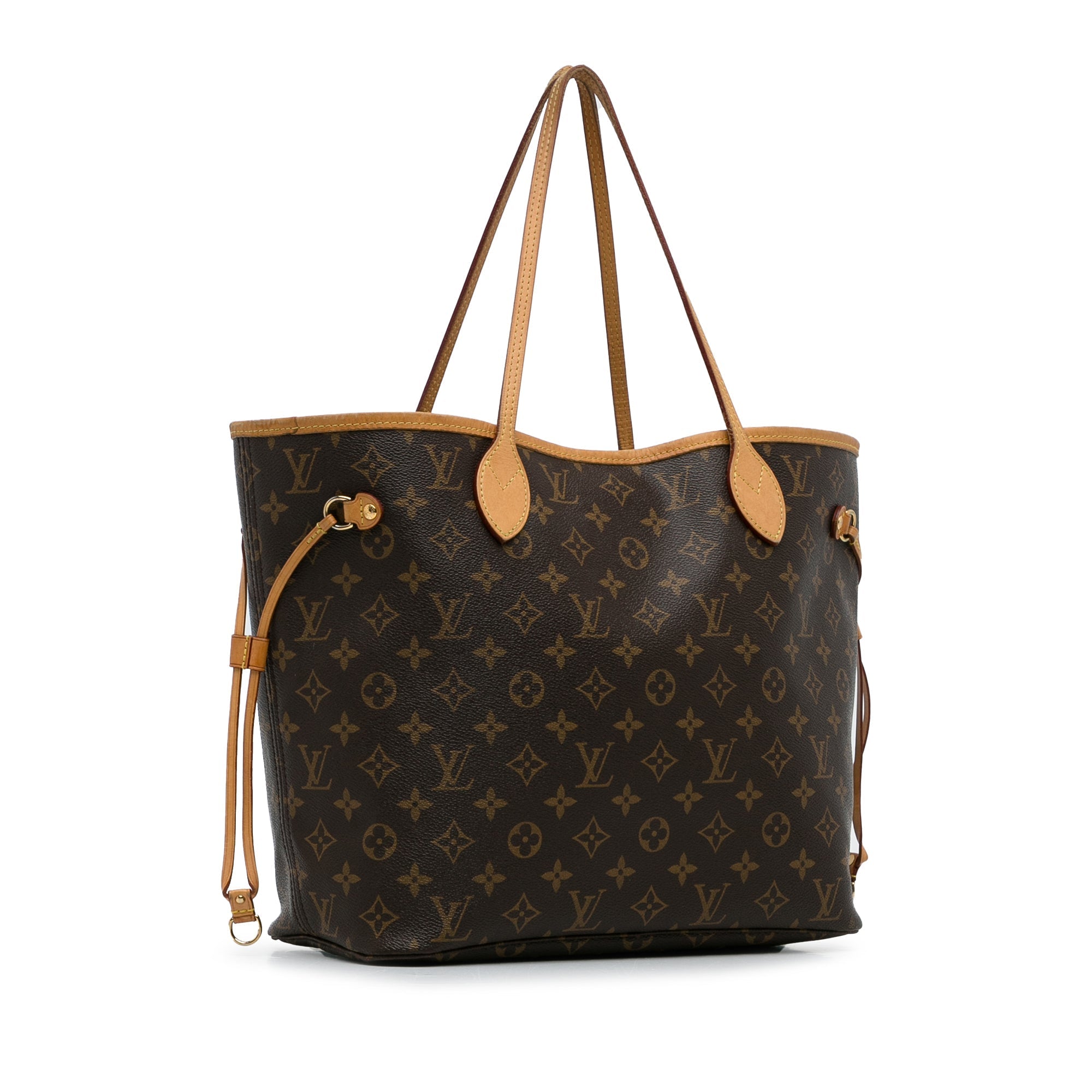 Brown LV Monogram Neverfull MM Tote Bag