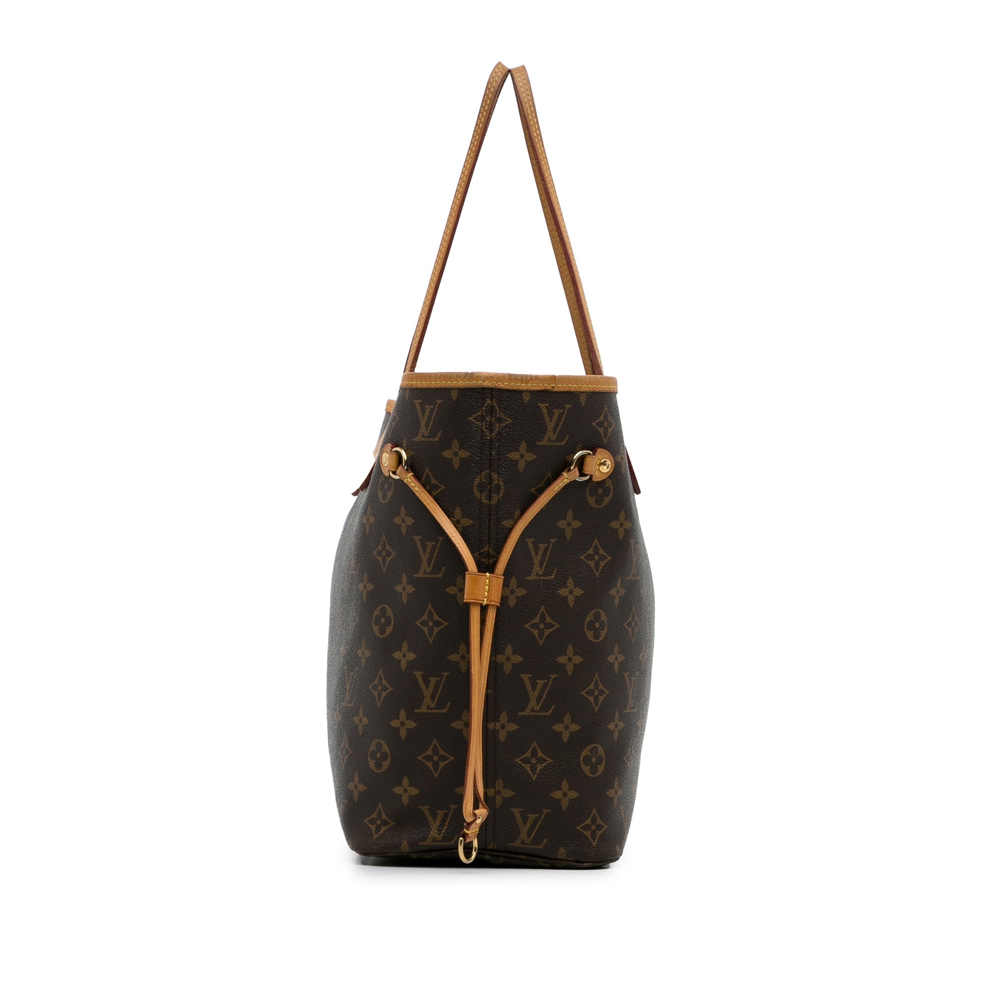 Brown LV Monogram Neverfull MM Tote Bag