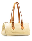 Beige LV Monogram Vernis Rosewood Avenue Shoulder Bag