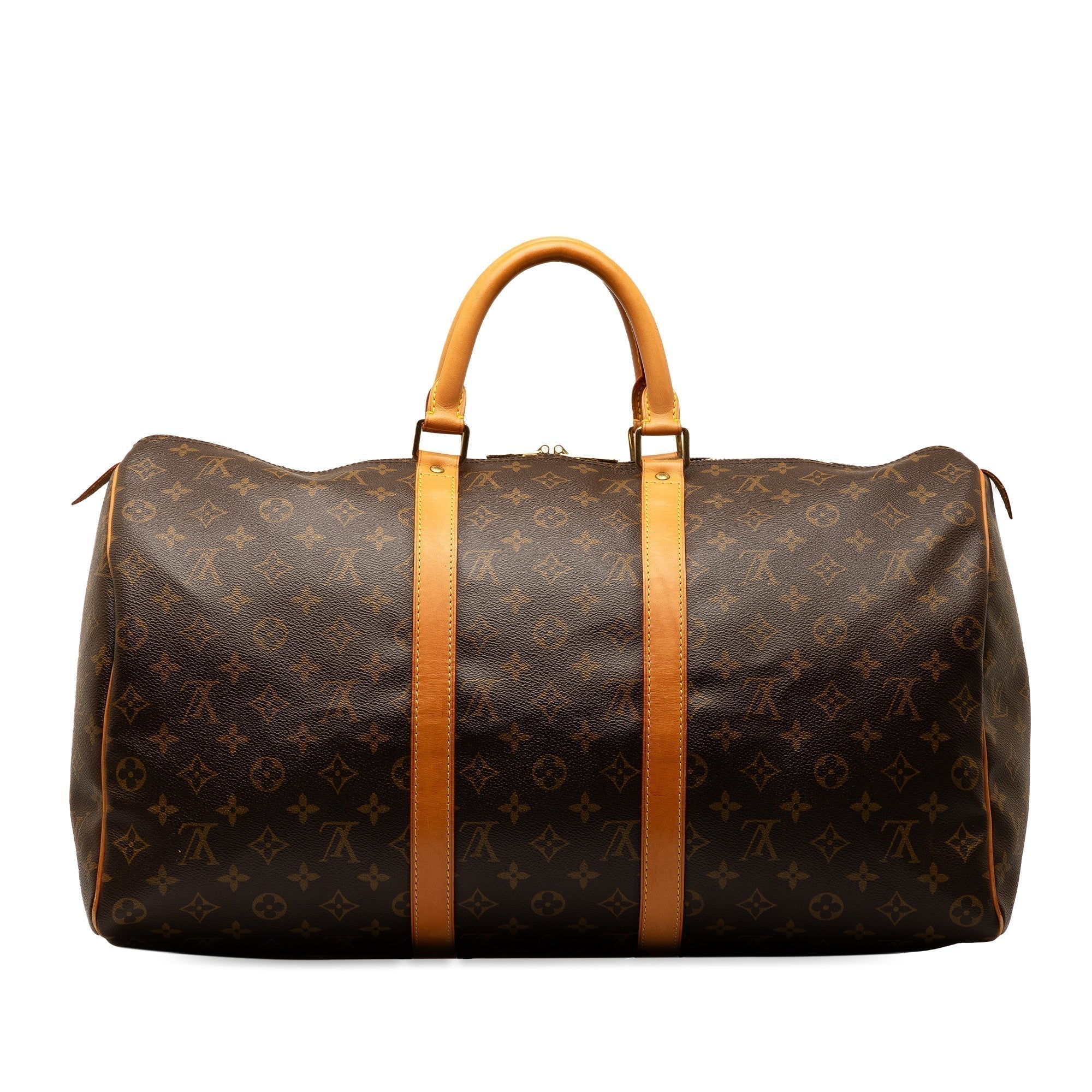 Brown LV Monogram Keepall 50 Travel Bag