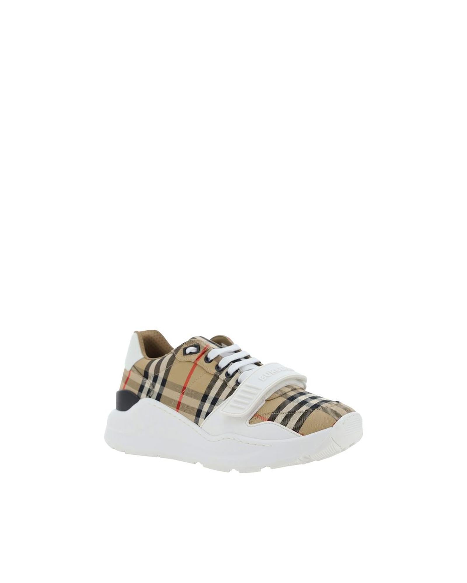 BBERRY Arthur Check Detail Sneakers Men Beige