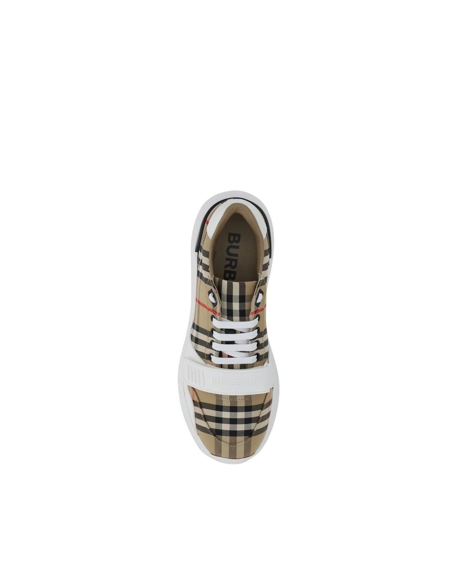 BBERRY Arthur Check Detail Sneakers Men Beige