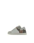 BBERRY Arthur Leather and Check Sneakers Men White