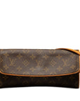 Brown LV Monogram Pochette Twin GM Crossbody Bag