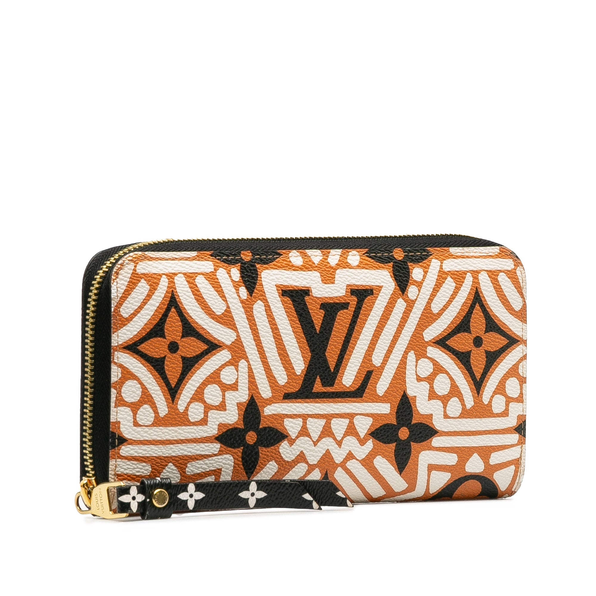 Brown LV Monogram Crafty Zippy Long Wallet