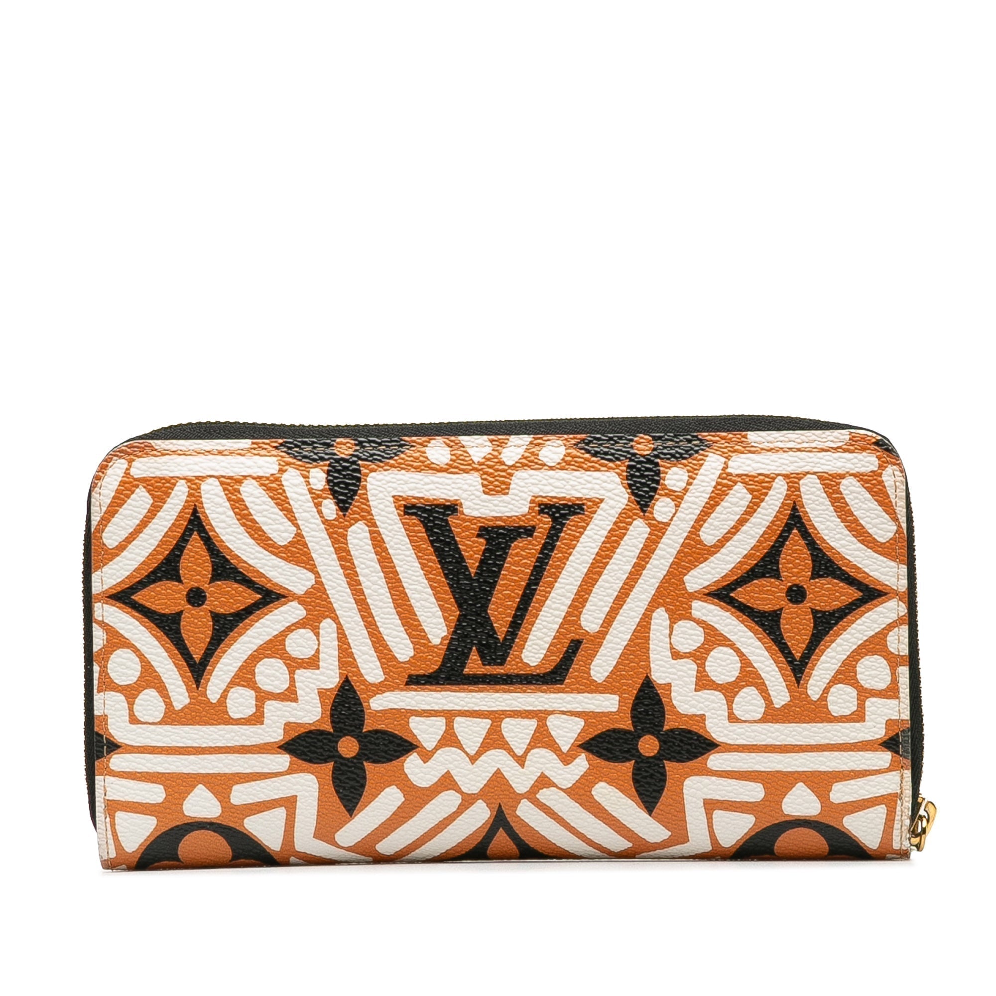 Brown LV Monogram Crafty Zippy Long Wallet