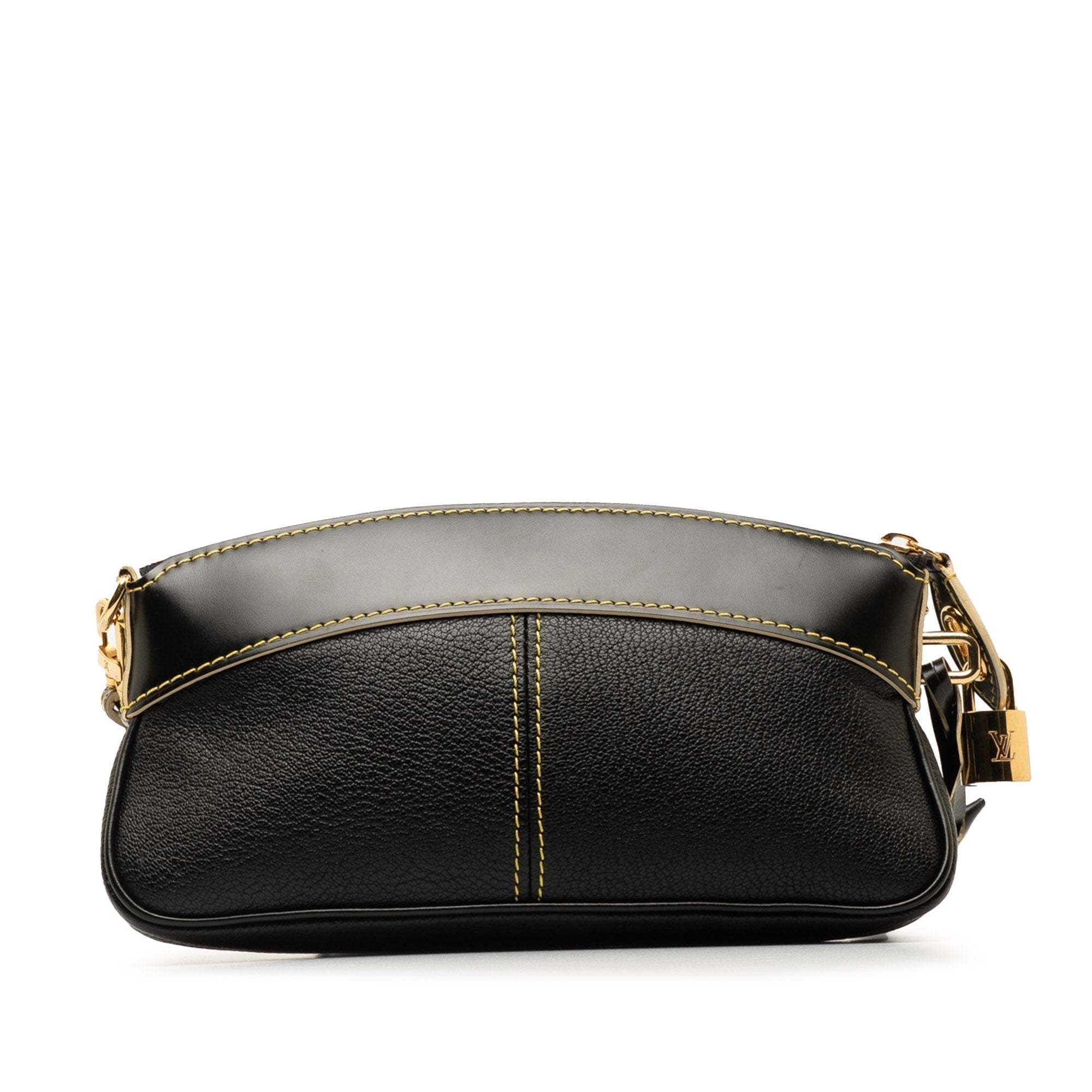 Black LV Suhali Lockit Clutch