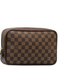 Brown LV Damier Ebene Trousse Toilette 25 Pouch