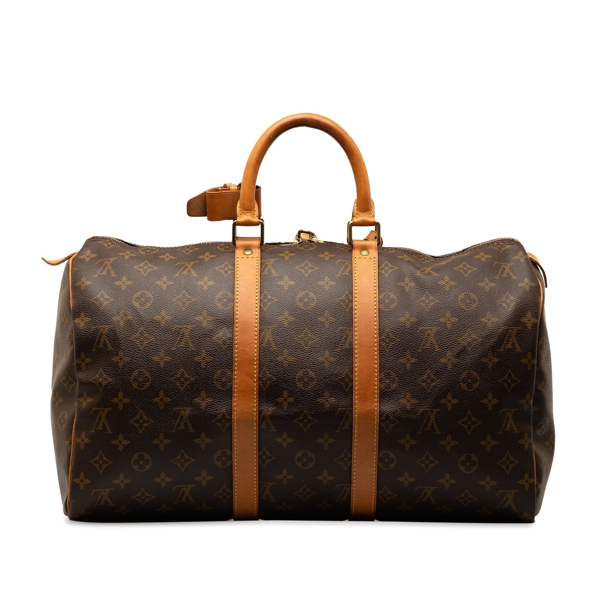 Brown LV Monogram Keepall 45 Travel Bag