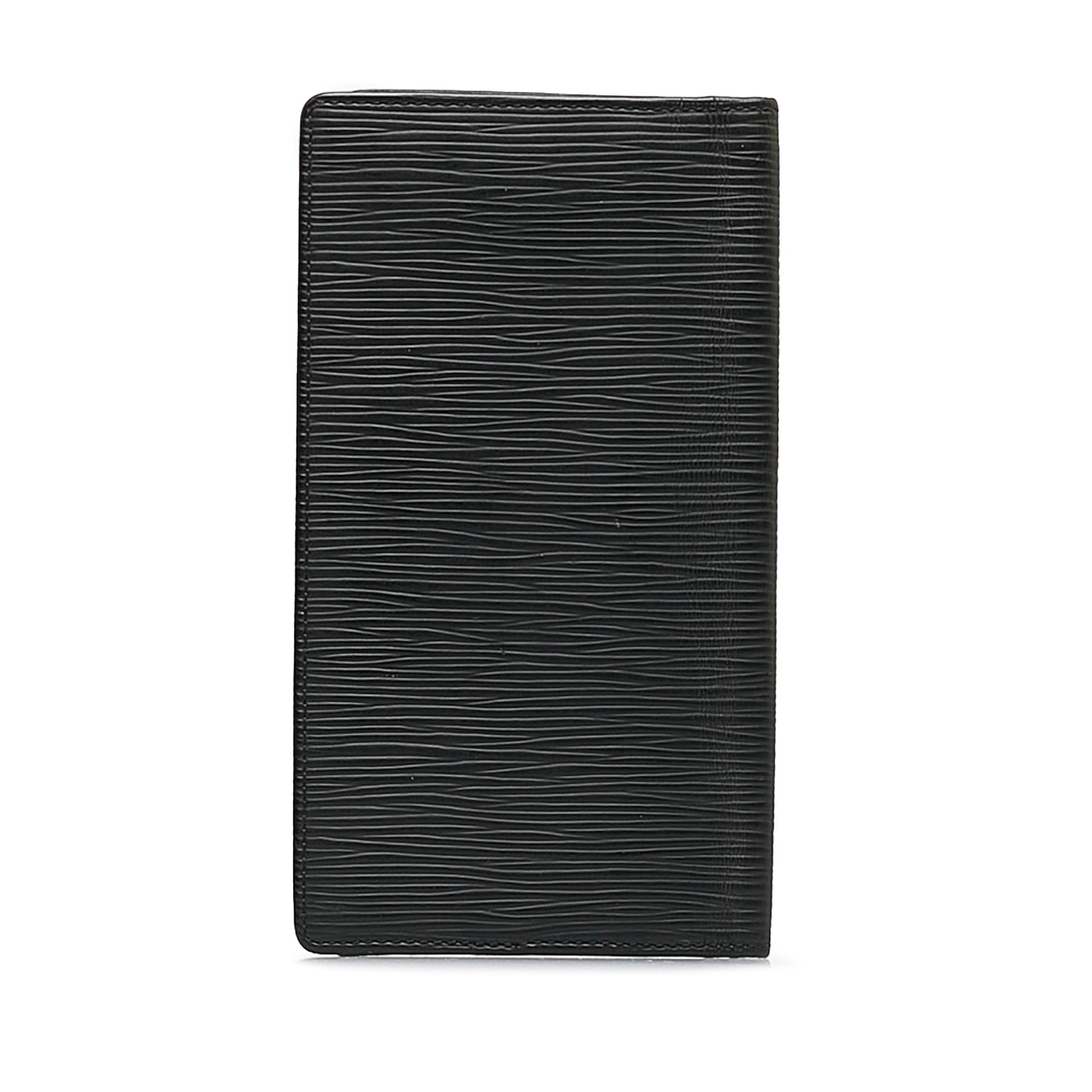 Black LV Epi Leather Brazza Wallet
