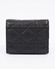 Christian D1OR Caro Wallet Small Black / Taupe Leather Small