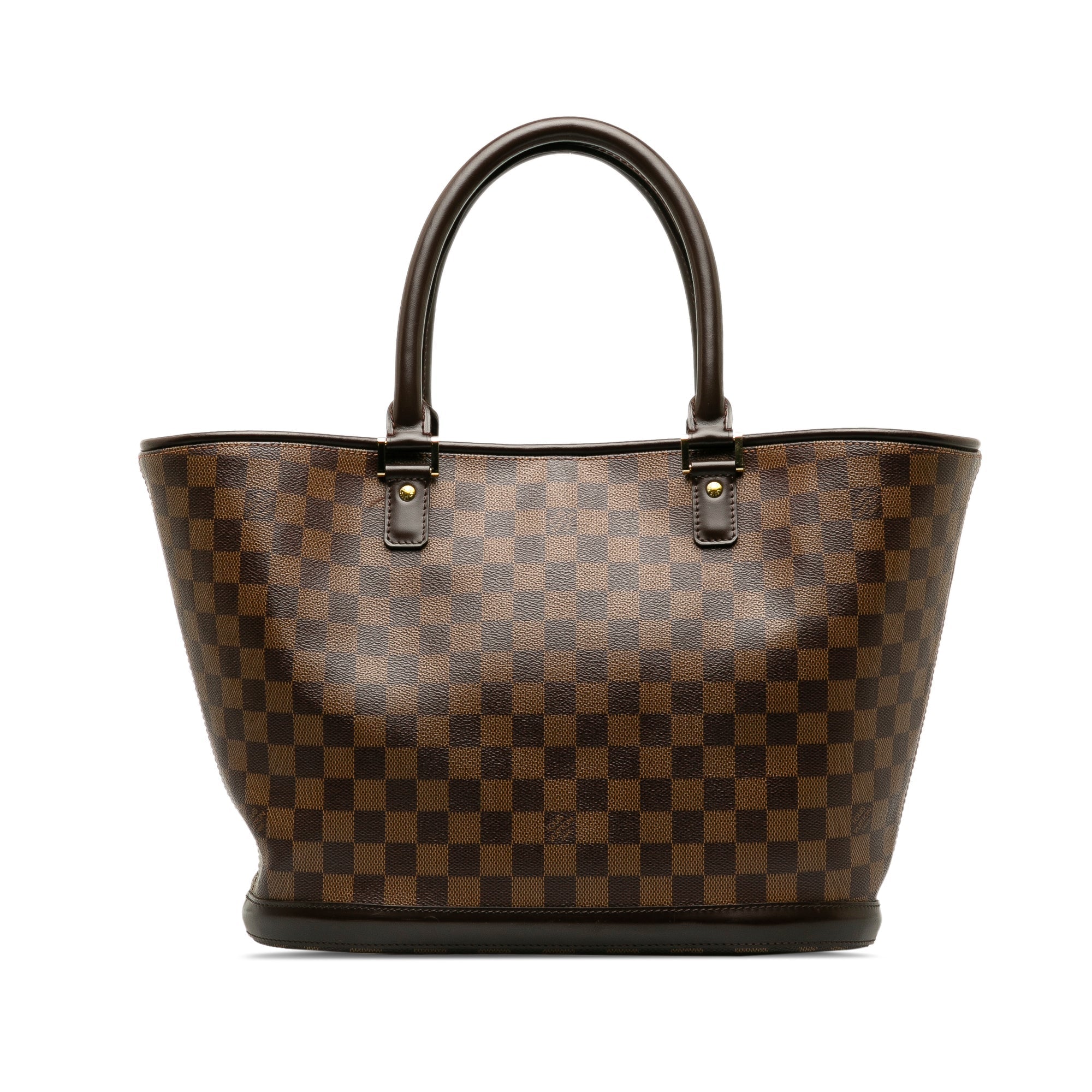 Brown LV Damier Ebene Manosque GM Tote Bag
