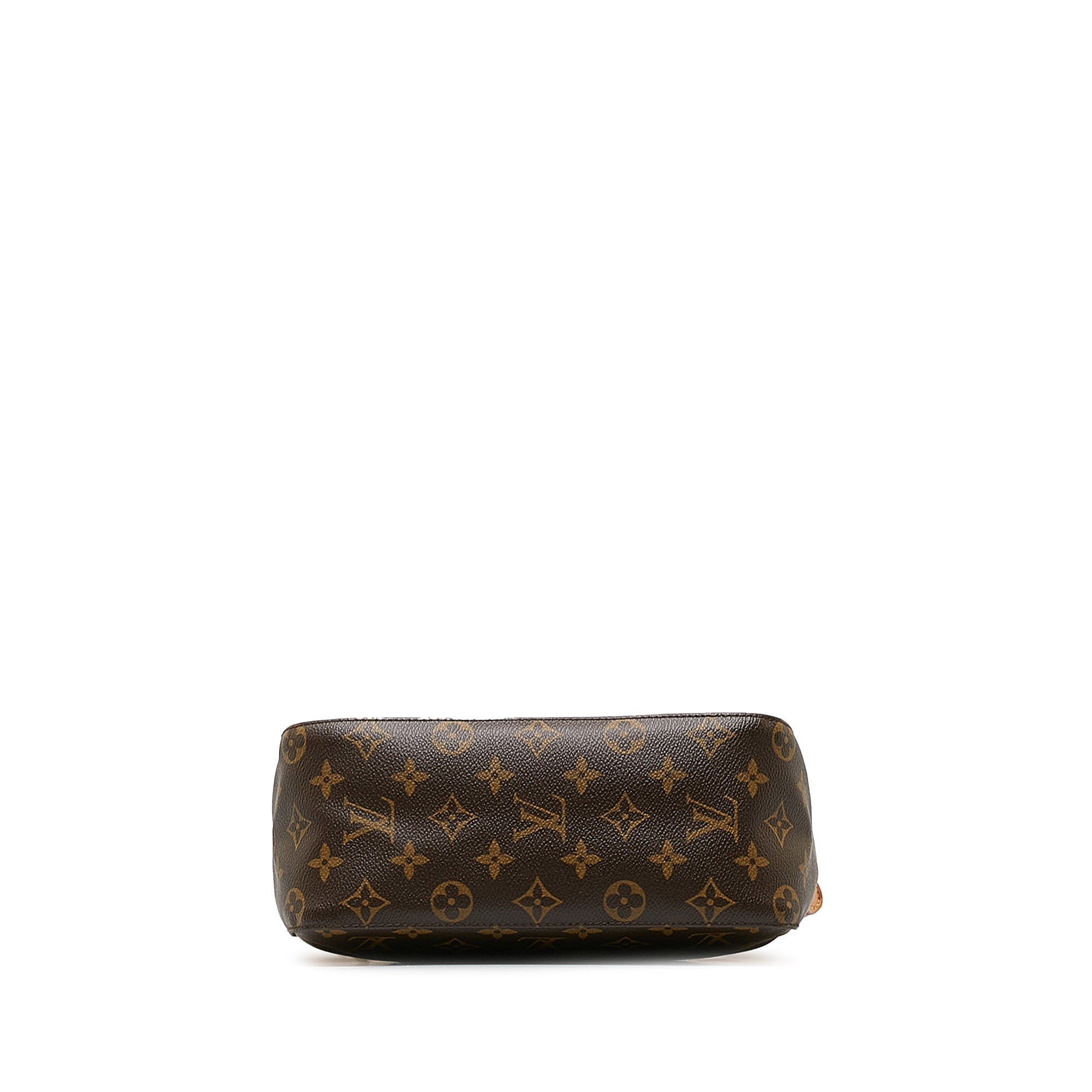 Brown LV Monogram Looping MM Shoulder Bag