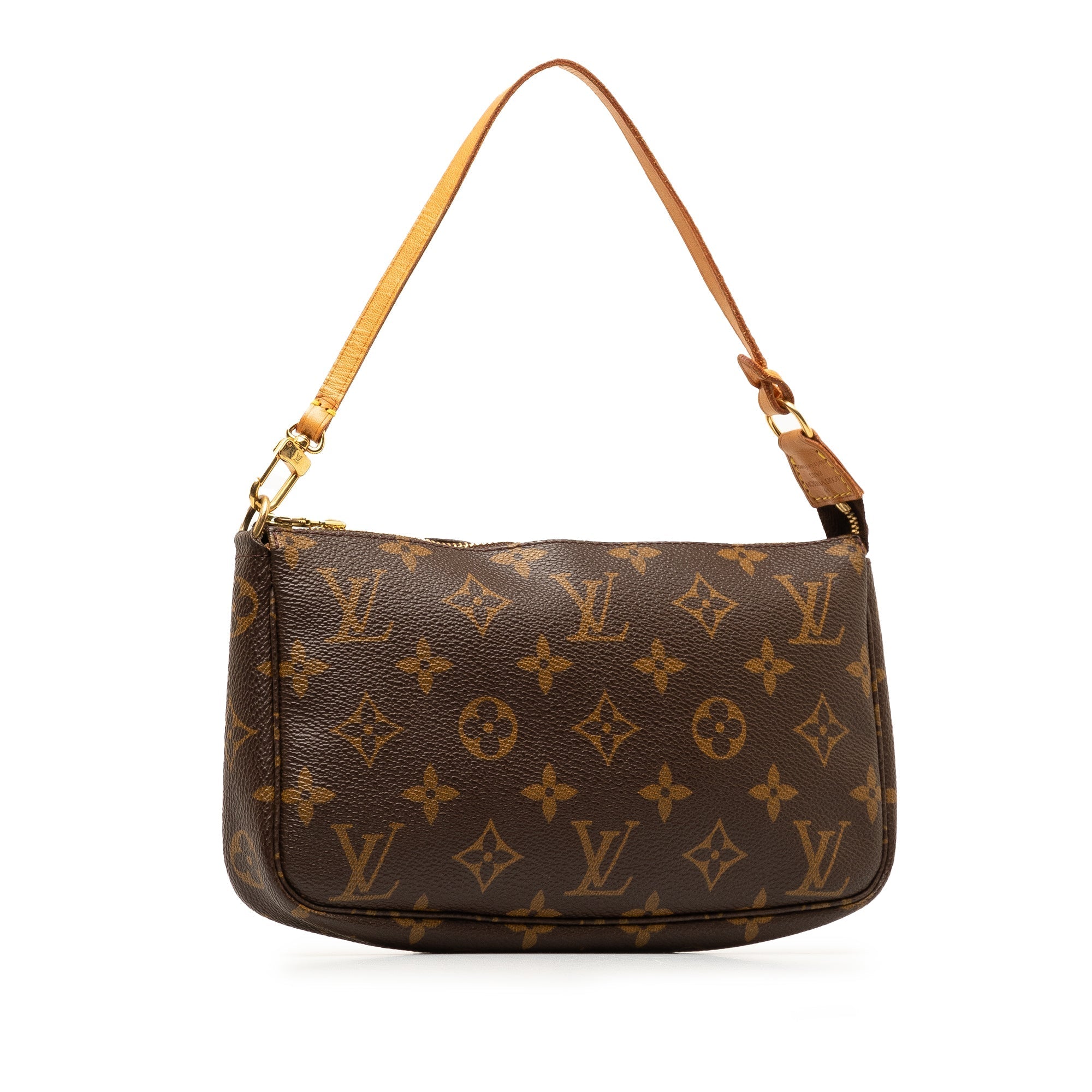 Brown LV Monogram Pochette Accessoires Shoulder Bag