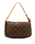 Brown LV Monogram Pochette Accessoires Shoulder Bag