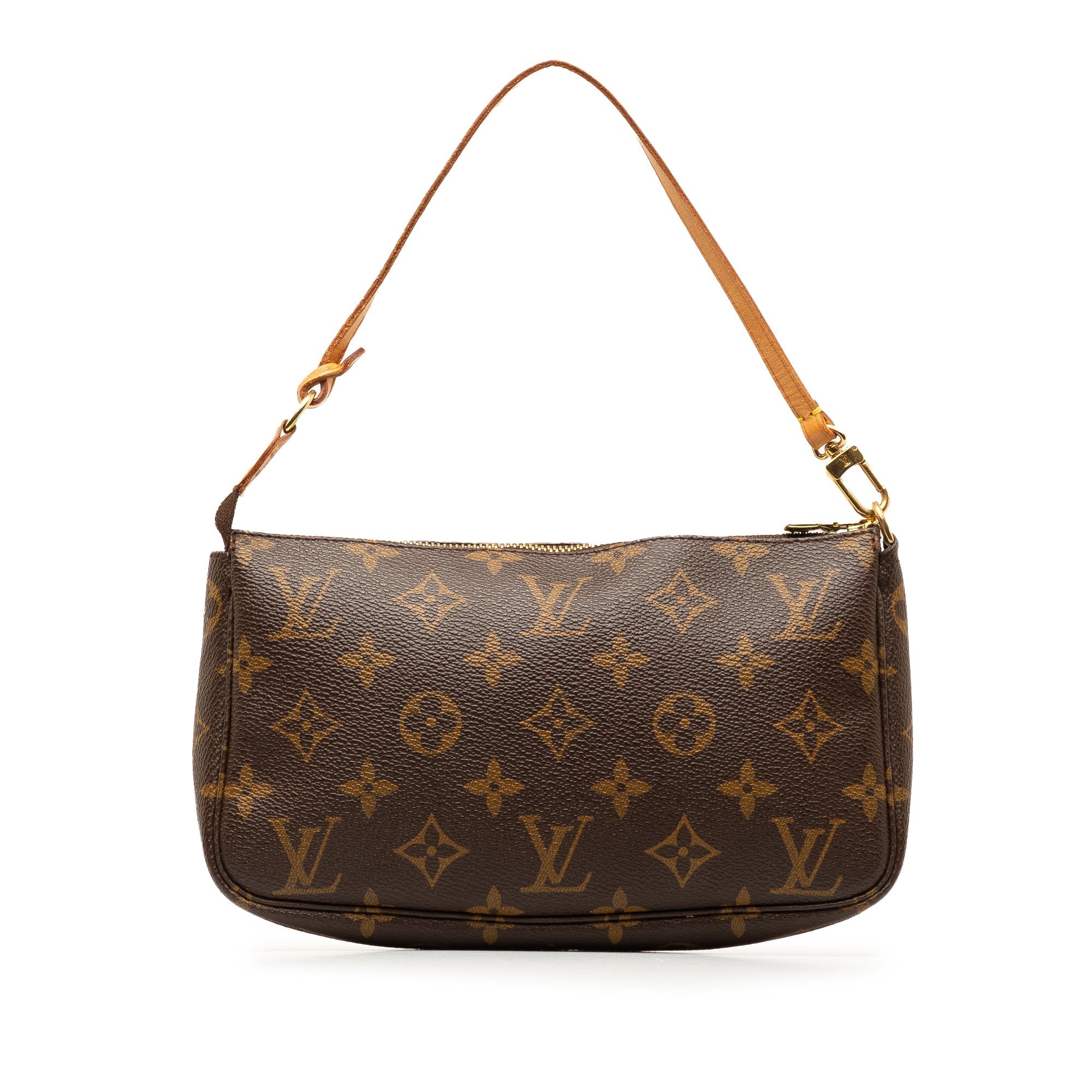 Brown LV Monogram Pochette Accessoires Shoulder Bag