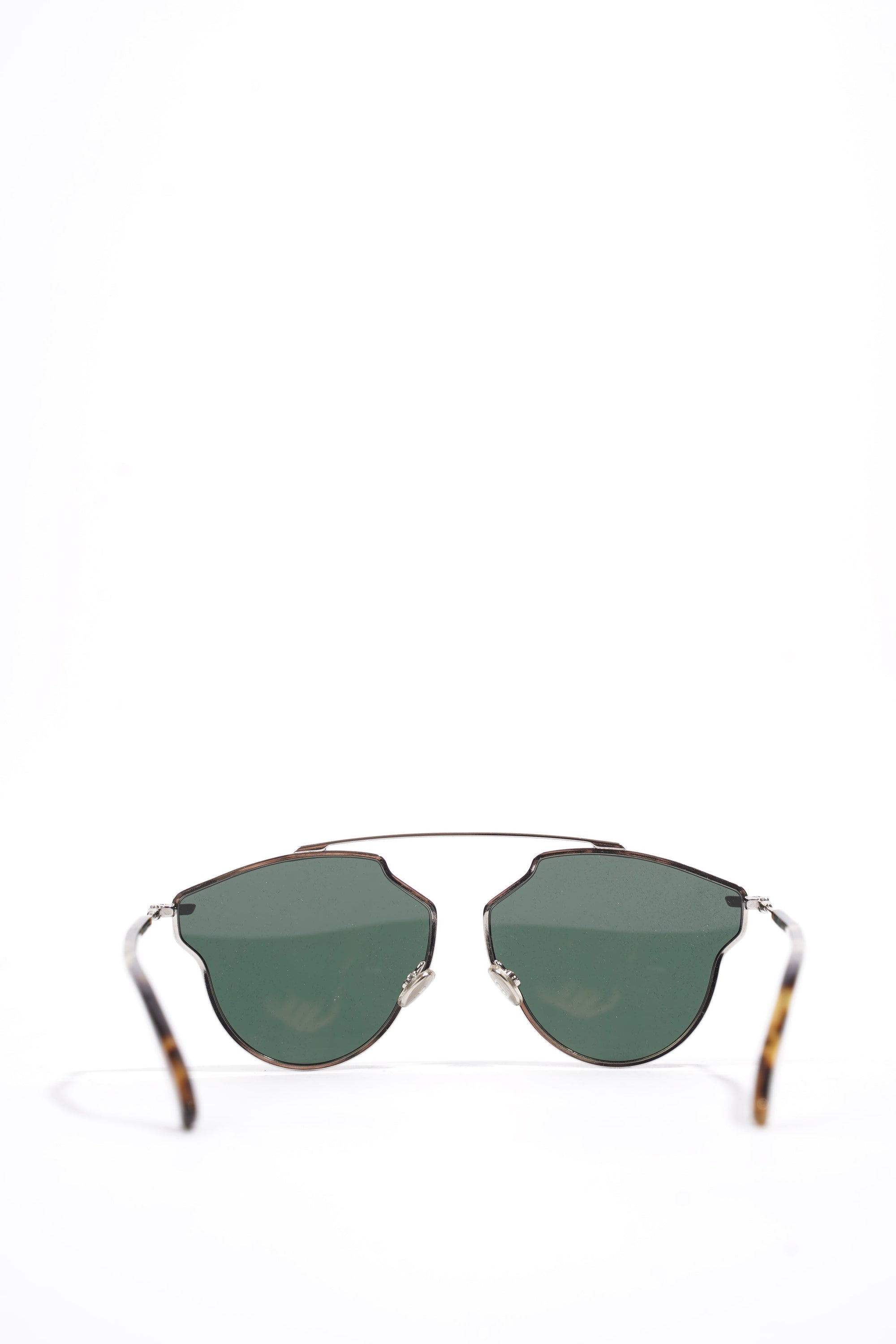 Christian D1OR 3&amp;GQT Sunglasses Leopard Print / Silver Base Metal 145mm