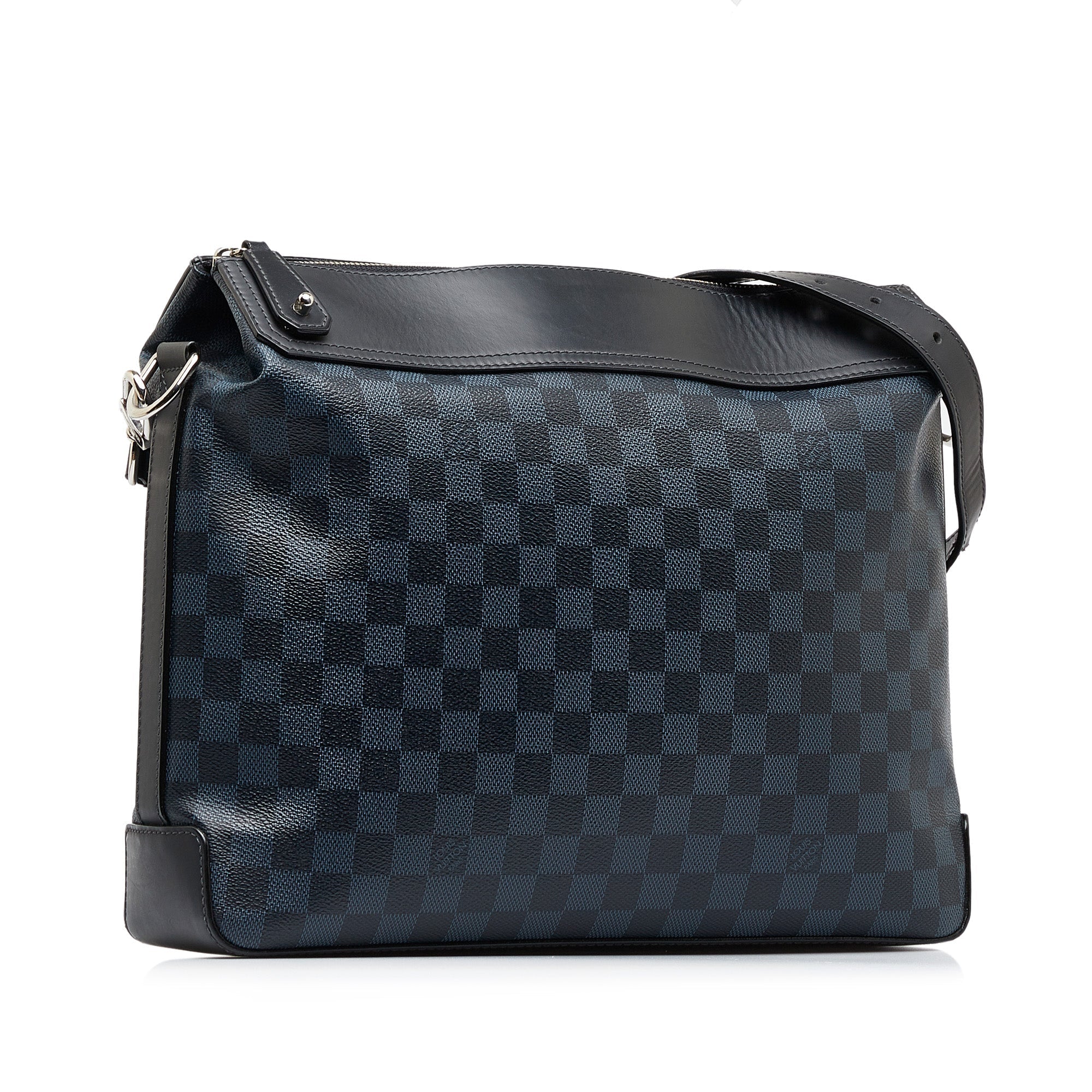 Blue LV Damier Cobalt Greenwich Messenger Crossbody Bag