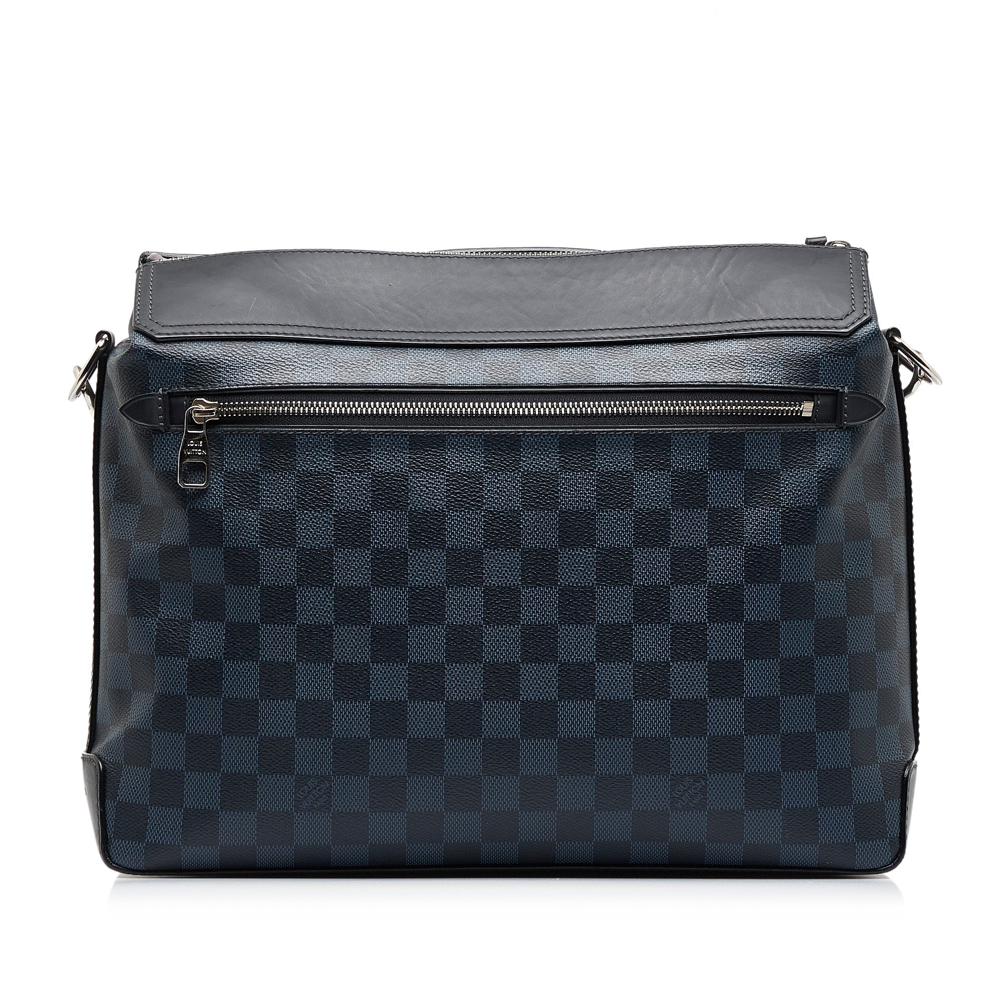 Blue LV Damier Cobalt Greenwich Messenger Crossbody Bag