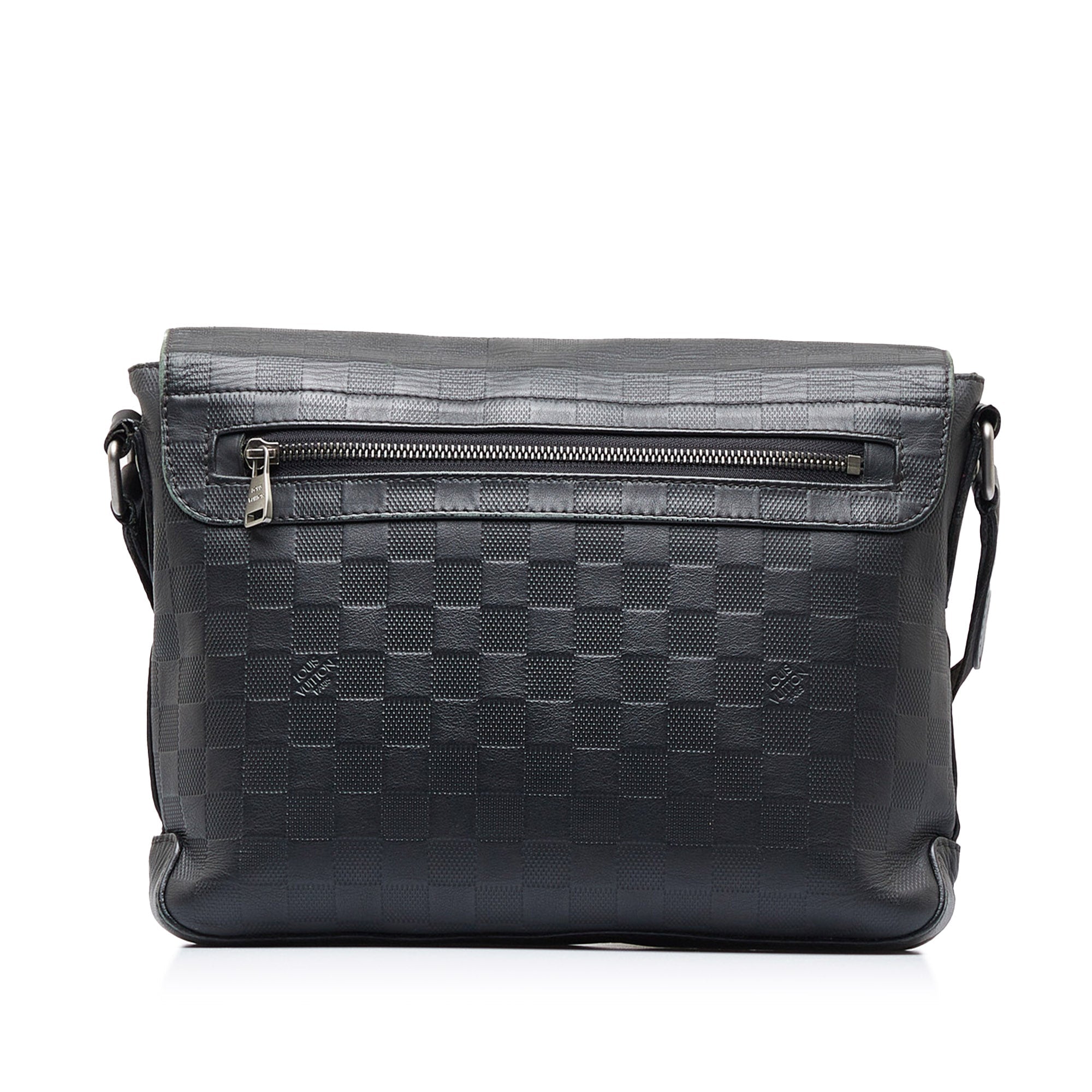 Black LV Damier Infini District Crossbody Bag