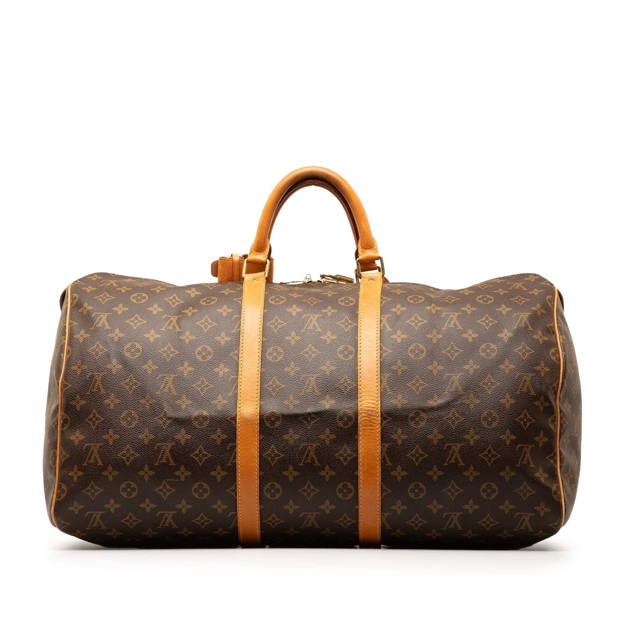 Brown LV Monogram Keepall 55 Travel Bag