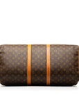 Brown LV Monogram Keepall 55 Travel Bag