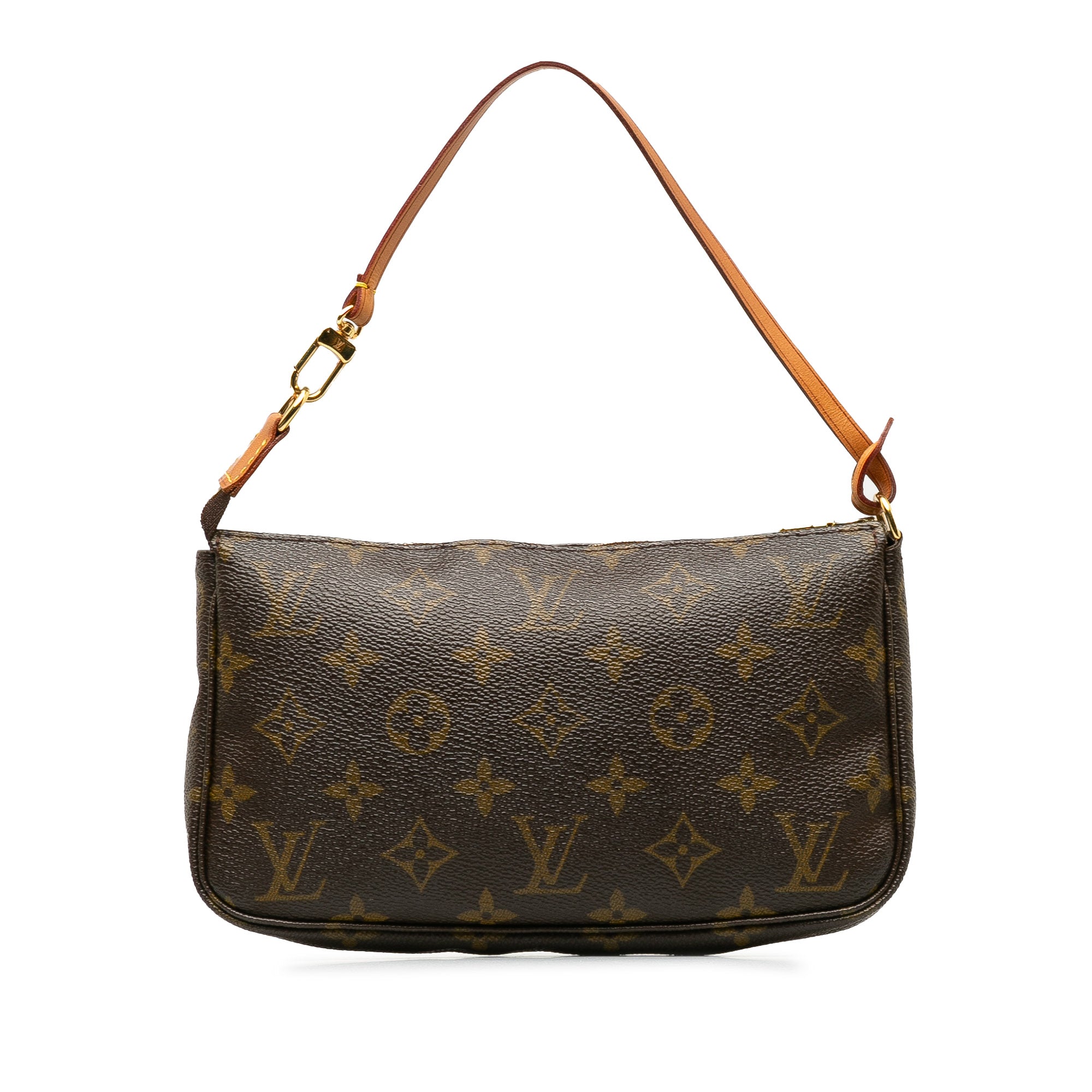 Brown LV Monogram Pochette Accessoires Baguette