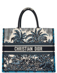 Christian D1OR Blue Canvas Large Book Tote