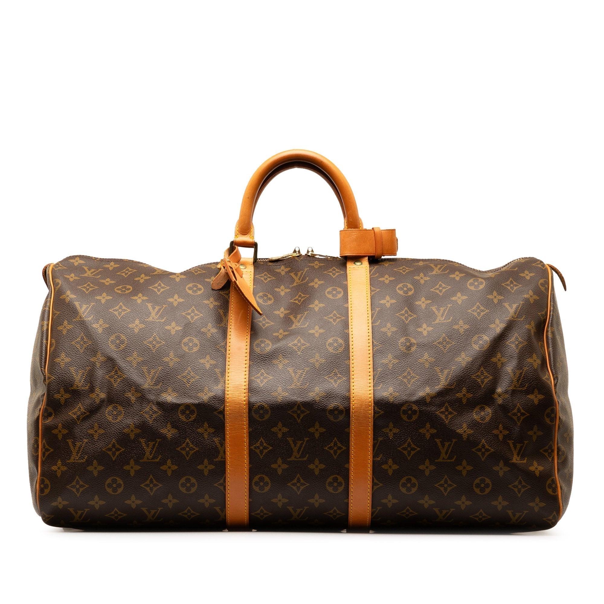 Brown LV Monogram Keepall 60 Travel Bag