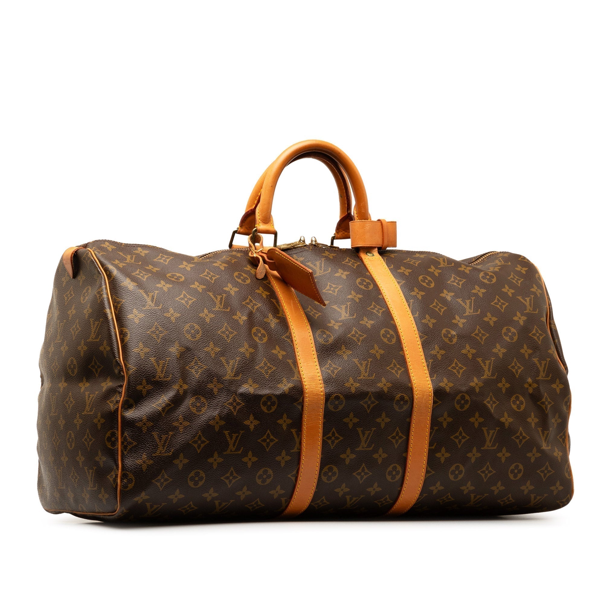 Brown LV Monogram Keepall 60 Travel Bag