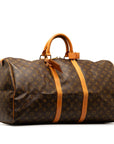 Brown LV Monogram Keepall 60 Travel Bag