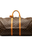 Brown LV Monogram Keepall 60 Travel Bag