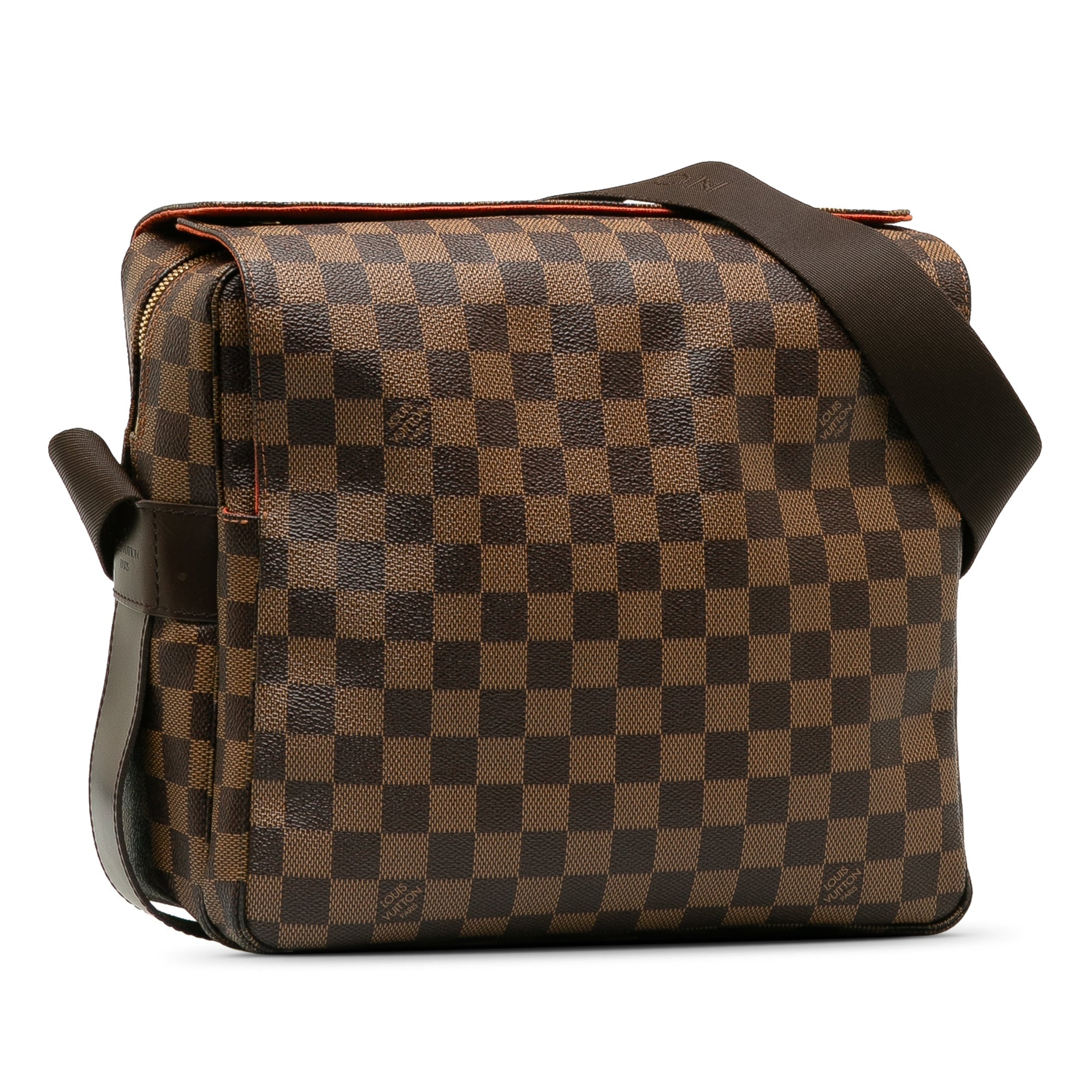 Brown LV Damier Ebene Naviglio Crossbody Bag