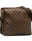 Brown LV Damier Ebene Naviglio Crossbody Bag