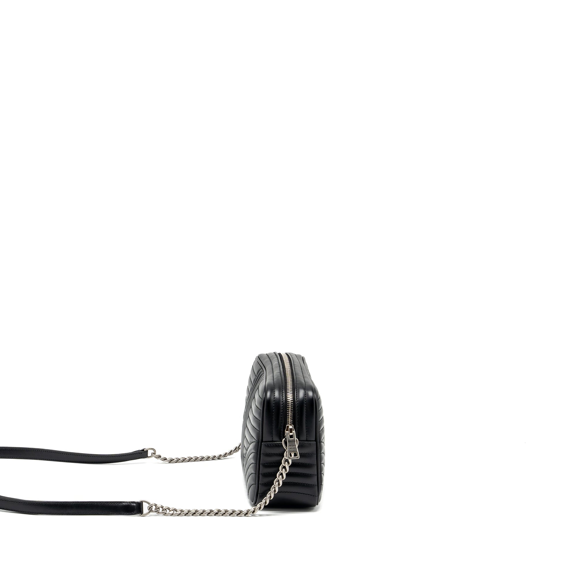 PRD Diagramme Camera Crossbody Bag Calfskin Black Ruthenium Hardware