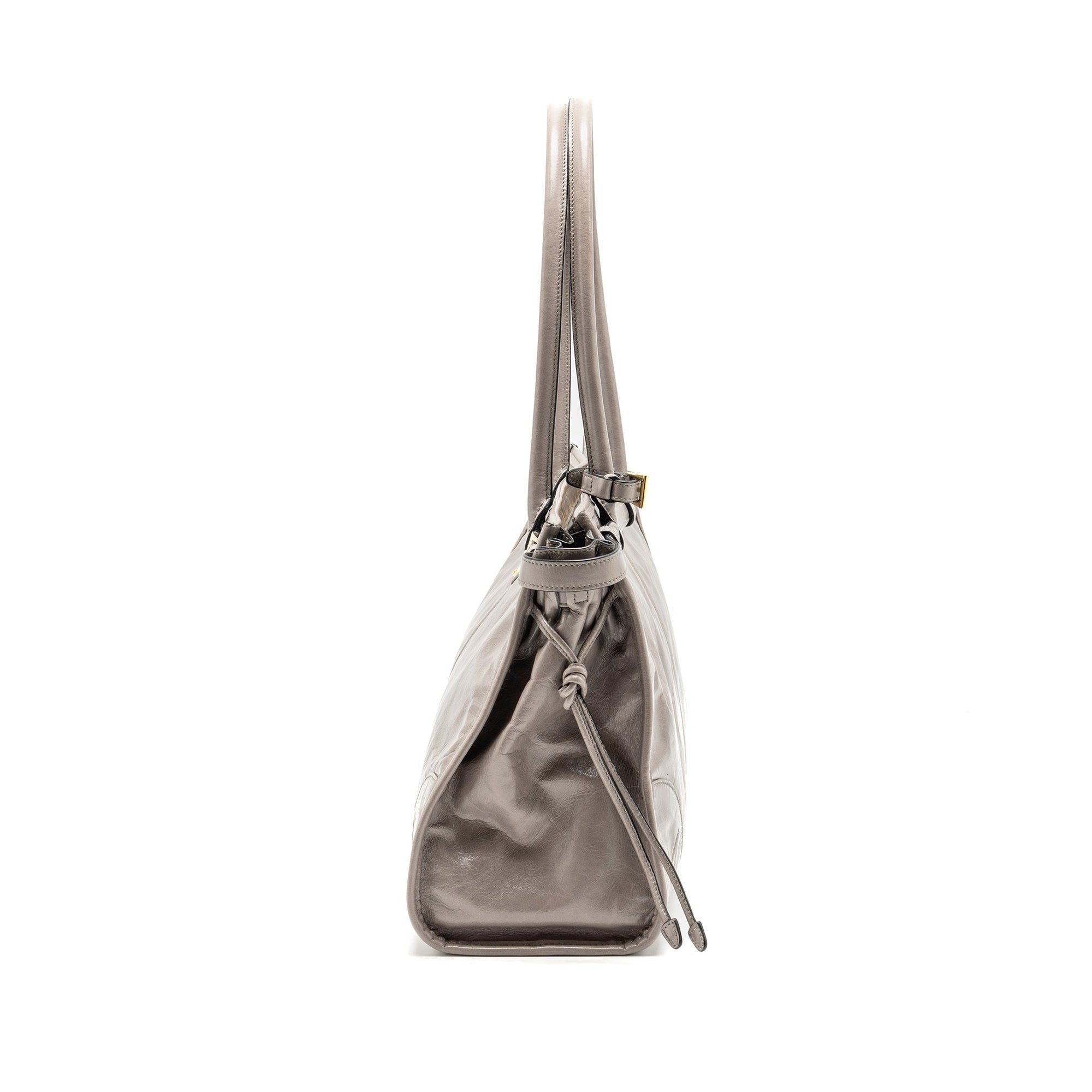 PRD Bonnie Large Handbag Calfskin Grey GHW