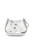 PRD Borsa A Spalla Cleo Pelle Spazzolato Leather Argento SHW