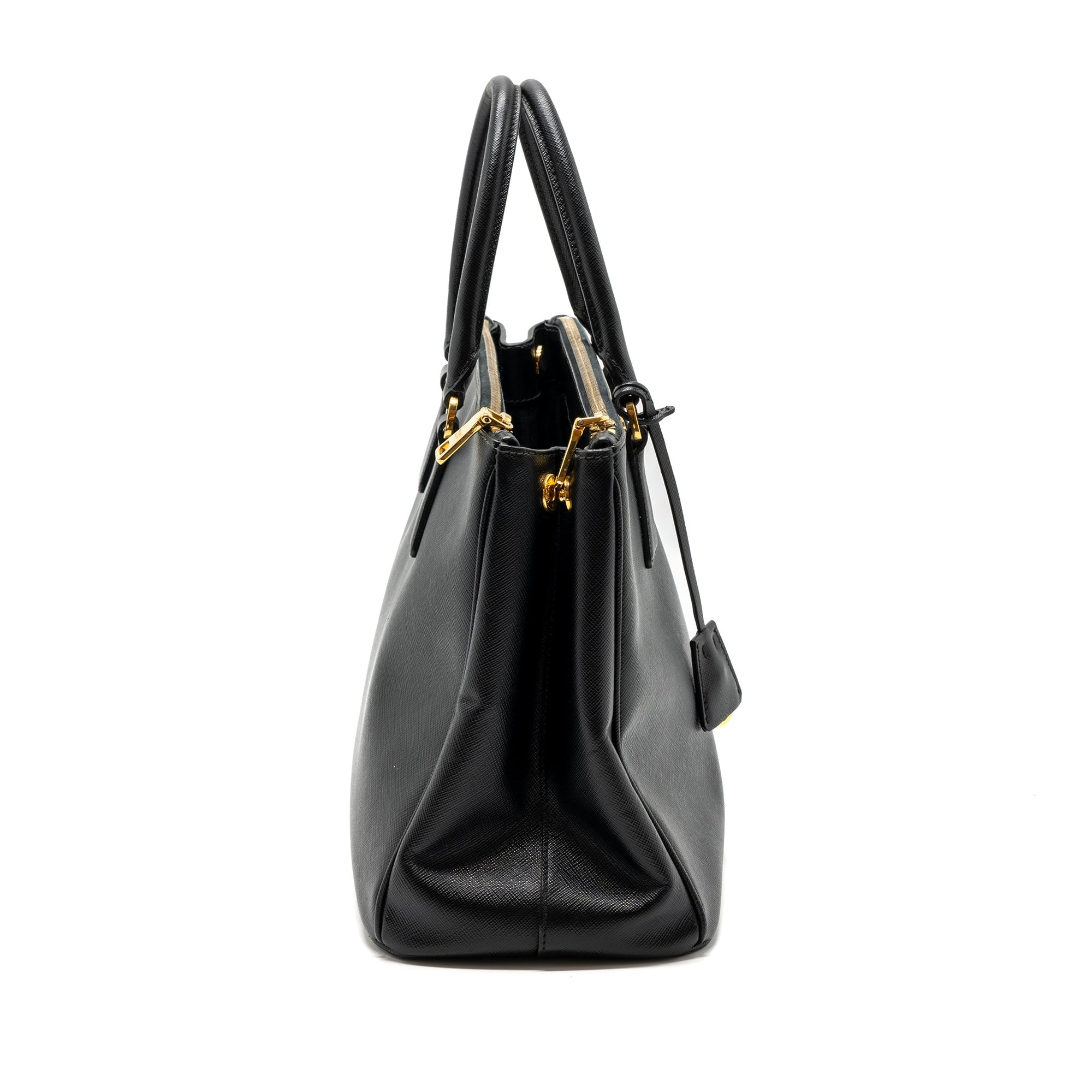 PRD Galleria Saffiano Tote Bag Calfskin Black GHW