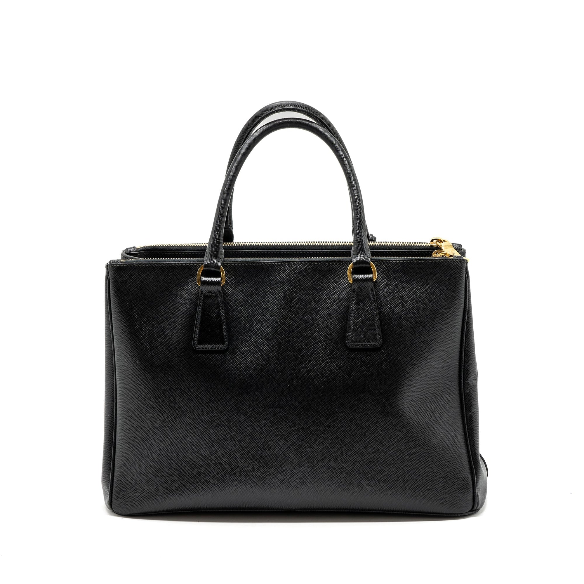PRD Galleria Saffiano Tote Bag Calfskin Black GHW