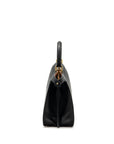 FNDI ISEEU Medium Peekaboo Calfskin Black/Light Pink GHW