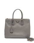 PRD Galleria Saffiano Tote Bag Calfskin Grey SHW