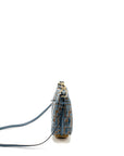FNDI FNDIgraphy Mini bag FF Jacquard Velvet Light Blue/Brown GHW